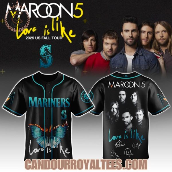 Seattle Mariners x Maroon5 LOVE IS LIKE Tour 2025 Jersey