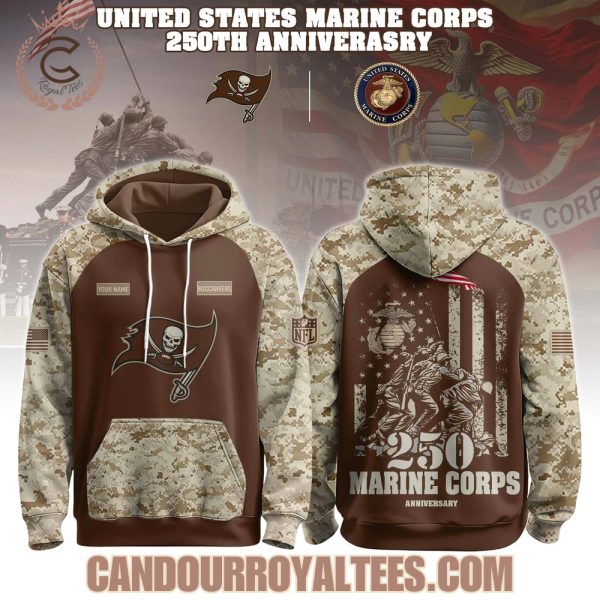 Tampa Bay Buccaneers U.S.M.C 250th Birthday Hoodie