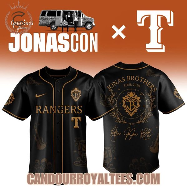 Texas Rangers x Jonas Brothers Tour 2025 Baseball Jersey
