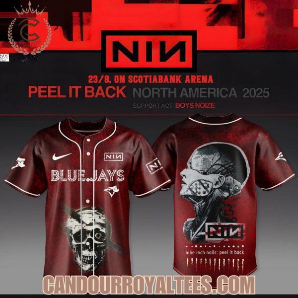 Toronto Blue Jays x Nine Inch Nails Peel It Back Tour 2025 Jersey