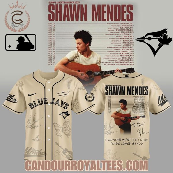 Toronto Blue Jays x Shawn Mendes 2025 European And North American Tour Jersey