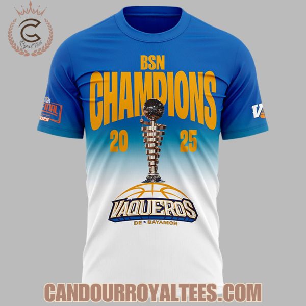 Vaqueros de Bayamon Champions Baloncesto Superior Nacional 2025 Tshirt, Hoodie