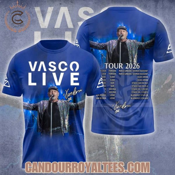 Vasco Rossi Tour 2026 Tshirt, Hoodie