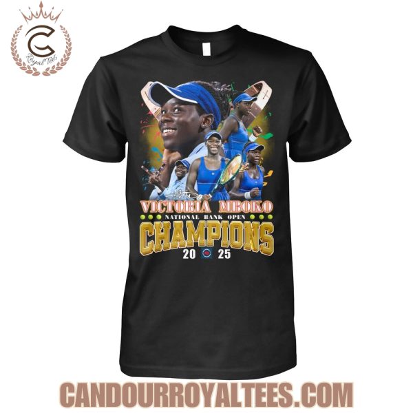 Victoria Mboko National Bank Open Champions 2025 T-Shirt