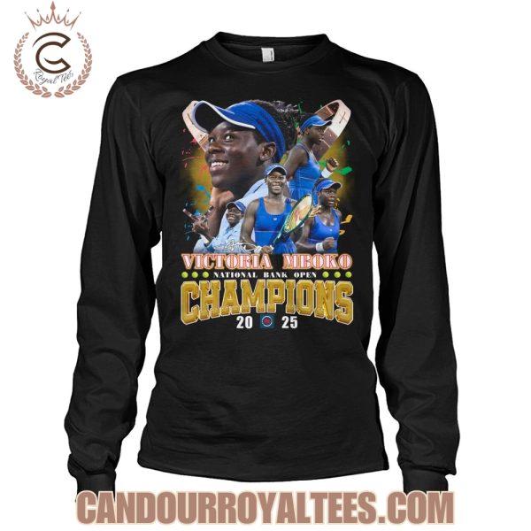 Victoria Mboko National Bank Open Champions 2025 T-Shirt