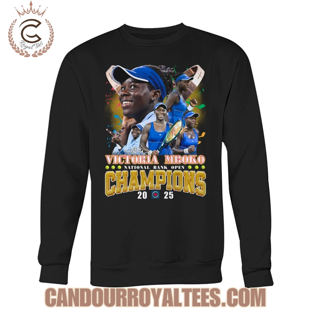 Victoria Mboko National Bank Open Champions 2025 T-Shirt Victoria Mboko National Bank Open Champions 2025 T-Shirt