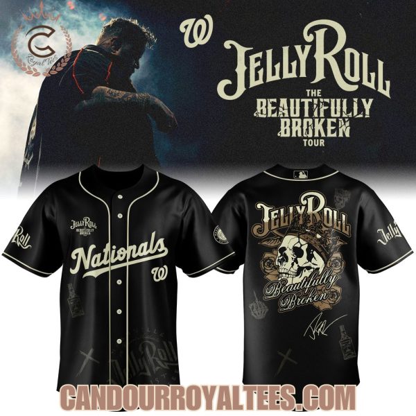 Washington Nationals x Jelly Roll The Beautifully Broken Tour 2025 Jersey