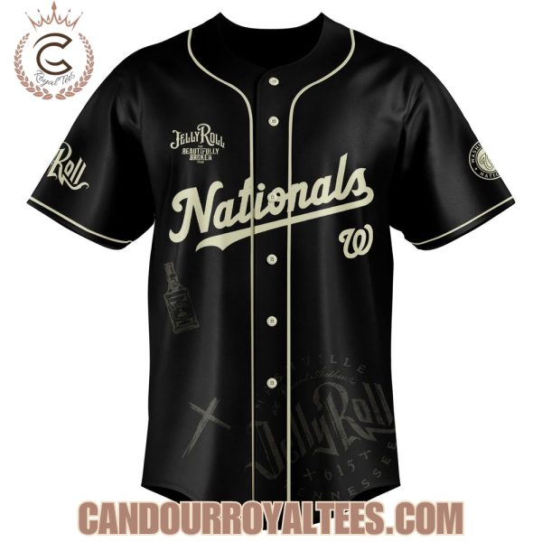 Washington Nationals x Jelly Roll The Beautifully Broken Tour 2025 Jersey