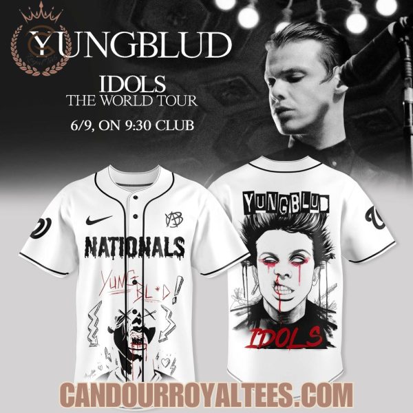 Washington Nationals x Yungblud Idols The World Tour Baseball Jersey