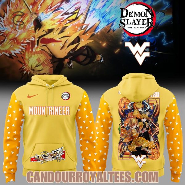 West Virginia Mountaineers x Demon Slayer Agatsuma Zenitsu Hoodie
