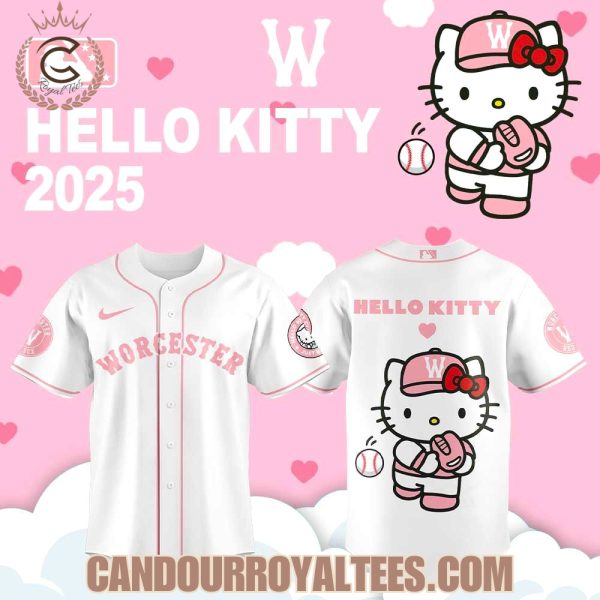 Worcester Red Sox Hello Kitty 2025 White Jersey