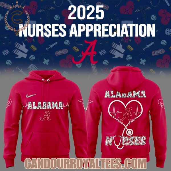 Alabama Crimson Tide x Nurses Appreciation 2025 Hoodie