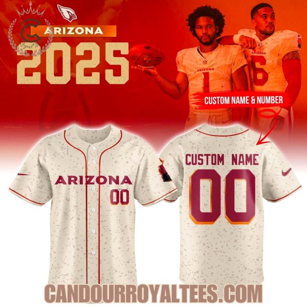 Arizona Cardinals 2025 Baseball Jersey