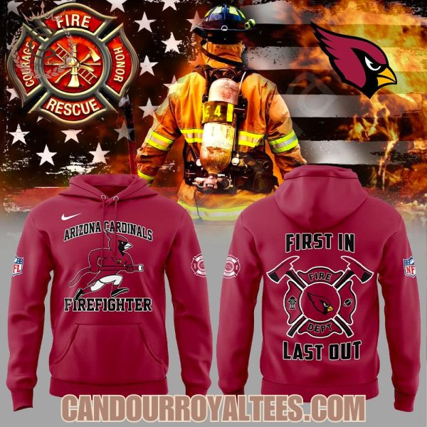 Arizona Cardinals Firefighter Appreciation 2025 Hoodie