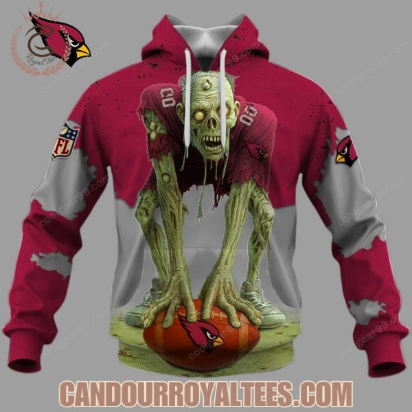 Arizona Cardinals Zombie Halloween Design Hoodie