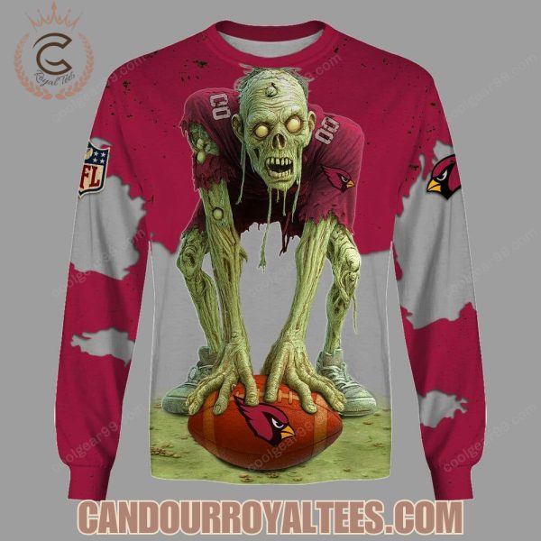 Arizona Cardinals Zombie Halloween Design Hoodie