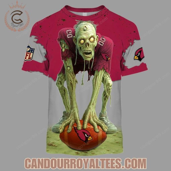 Arizona Cardinals Zombie Halloween Design Hoodie