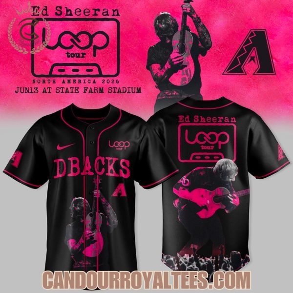 Arizona Diamondbacks x Ed Sheeran LOOP Tour 2026 North America Jersey