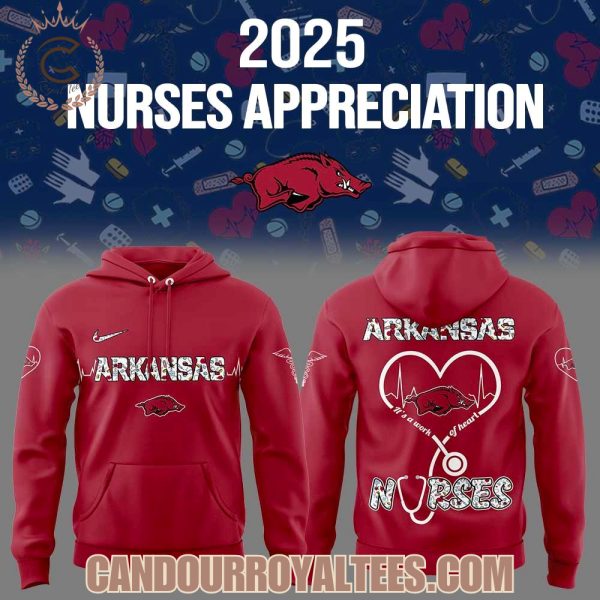 Arkansas Razorbacks x Nurses Appreciation 2025 Hoodie