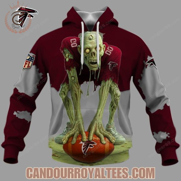 Atlanta Falcons Zombie Halloween Design Hoodie