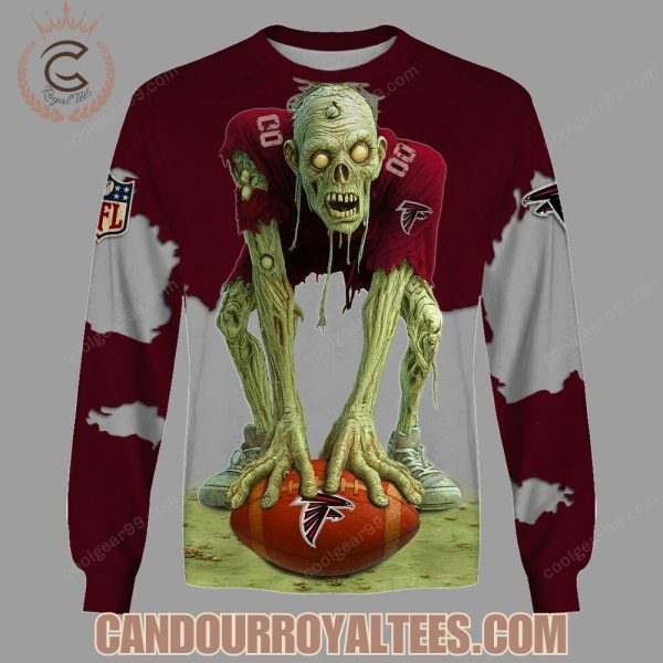 Atlanta Falcons Zombie Halloween Design Hoodie