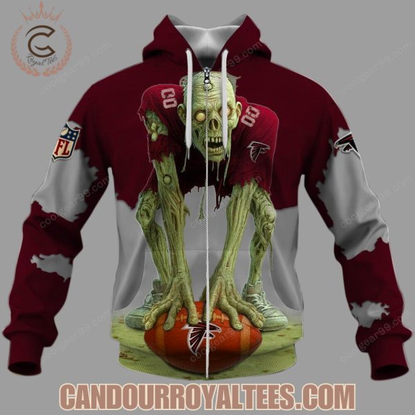 Atlanta Falcons Zombie Halloween Design Hoodie