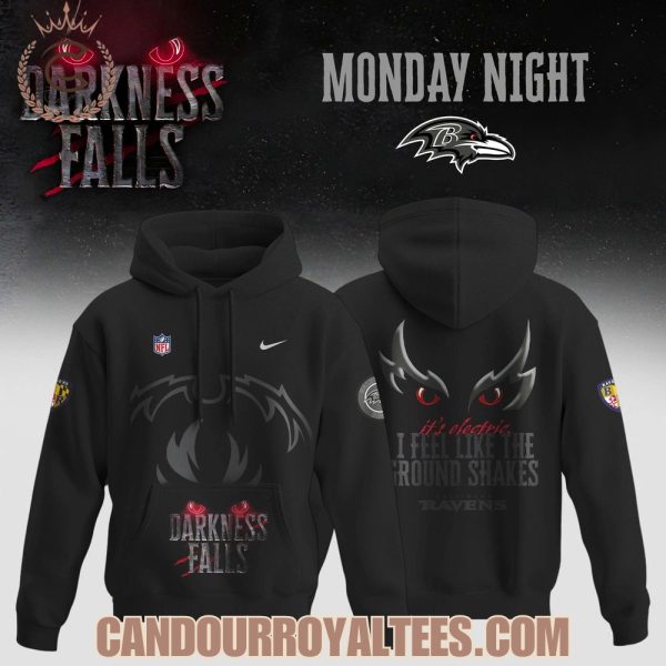 Baltimore Ravens Darkness Falls 2025 Hoodie