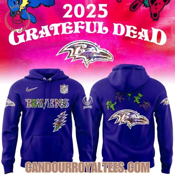 Baltimore Ravens Grateful Dead Night 2025 Hoodie