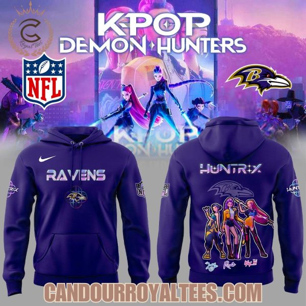 Baltimore Ravens x K-pop Demon Hunters Hoodie