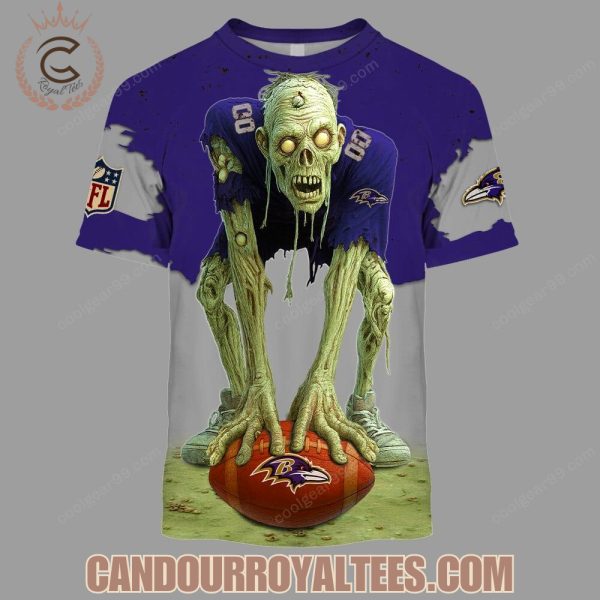 Baltimore Ravens Zombie Halloween Design Hoodie