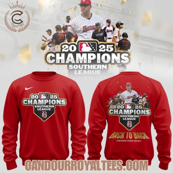 Birmingham Barons 2025 Champions Southern League Hoodie