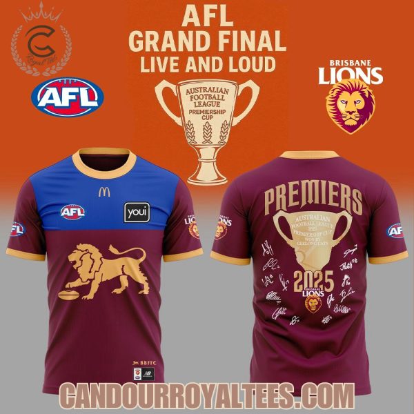 Brisbane Lions AFL Premiers 2025 Tshirt, Hoodie