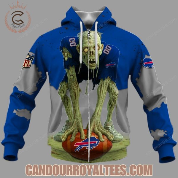 Buffalo Bills Zombie Halloween Design Hoodie