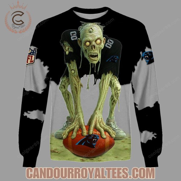 Carolina Panthers  Zombie Halloween Design Hoodie
