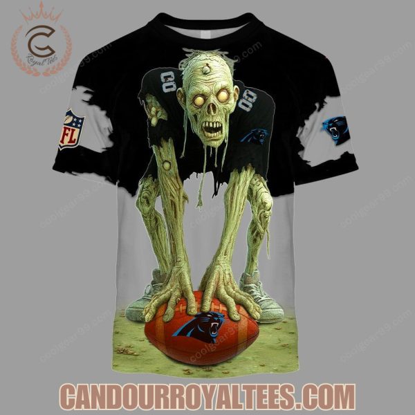 Carolina Panthers  Zombie Halloween Design Hoodie