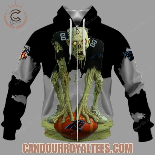 Carolina Panthers  Zombie Halloween Design Hoodie