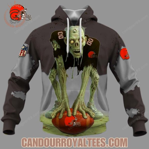 Cleveland Browns Zombie Halloween Design Hoodie
