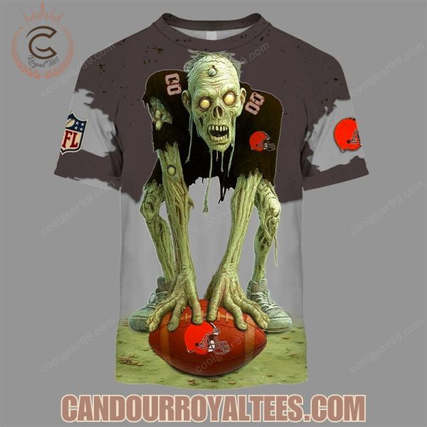Cleveland Browns Zombie Halloween Design Hoodie