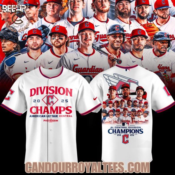 Cleveland Guardians 2025 AL Central Division Champions Jersey