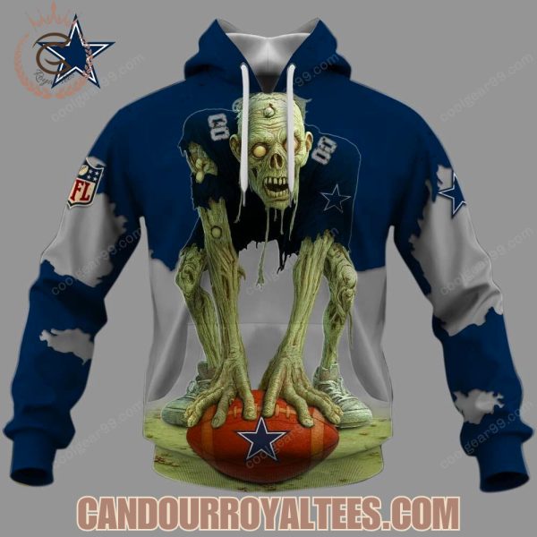 Dallas Cowboys Zombie Halloween Design Hoodie