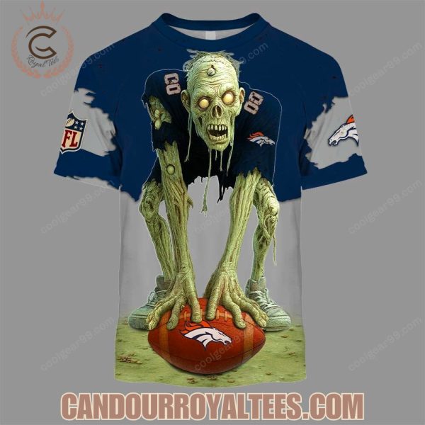 Denver Broncos Zombie Halloween Design Hoodie