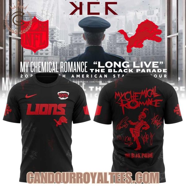 Detroit Lions My Chemical Romance Tour 2025 Combo Signature Shirt