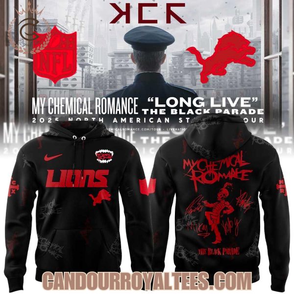Detroit Lions My Chemical Romance Tour 2025 Combo Signature Shirt