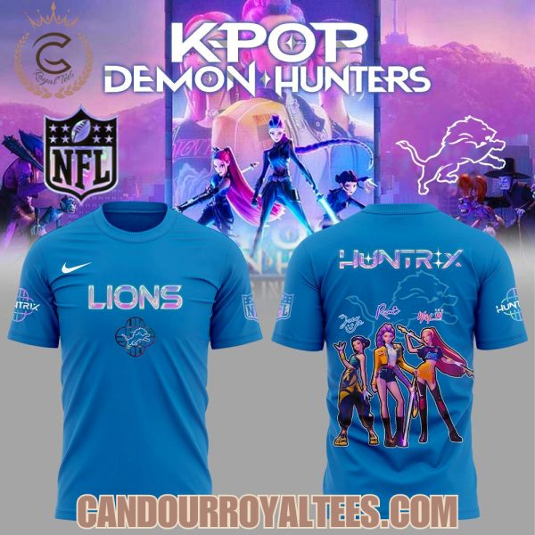Detroit Lions x K-pop Demon Hunters Hoodie