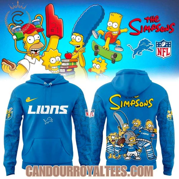 Detroit Lions x The Simpsons Family Hoodie