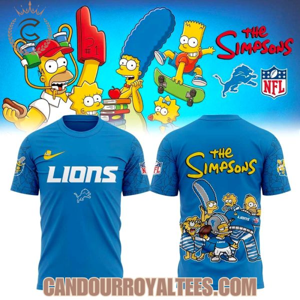 Detroit Lions x The Simpsons Family Hoodie
