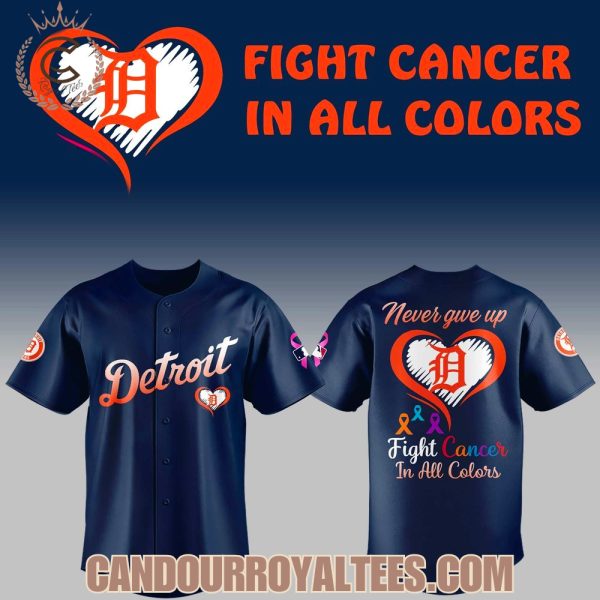 Detroit Tigers Fight Cancer In All Colors Jersey