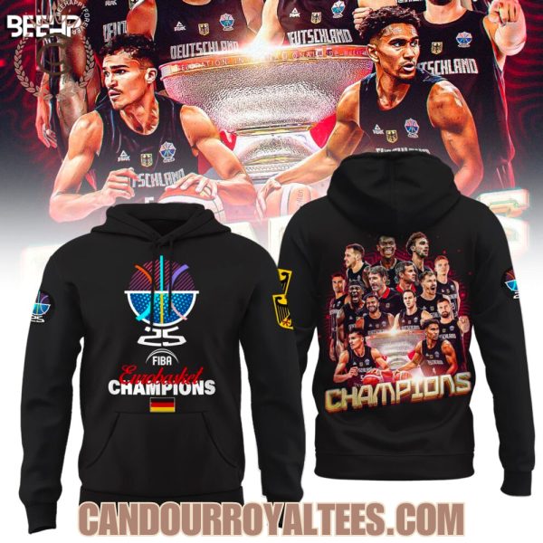 Germany 2025 Eurobasket Champions Tshirt, Hoodie
