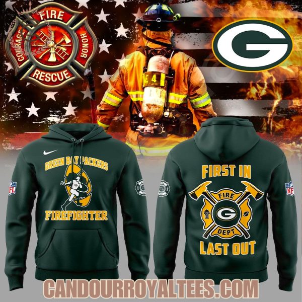 Green Bay Packers Firefighter Appreciation 2025 Hoodie