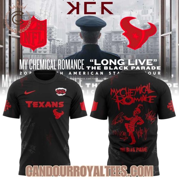 Houston Texans My Chemical Romance Tour 2025 Combo Signature Shirt